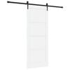 vidaXL Slankios durys ORKDAL Balta 83 x 202 cm Pu&scaron;ies medienos masyvas
