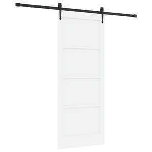 vidaXL Slankios durys ORKDAL Balta 83 x 202 cm Pu&scaron;ies medienos masyvas