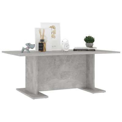 vidaXL Kavos staliukas, betono pilkos spalvos, 103,5x60x40cm, MDP