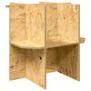 vidaXL Terariumo bazė Ruda 50 x 50 x 50 cm OSB