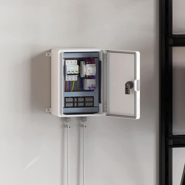 vidaXL Valdymo spintelė Pilka 21 x 13 x 28 cm ABS plastikas