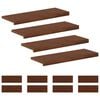 vidaXL Laiptų danga 12 vnt. 70 x 25 x 2 cm Tamsiai rudas