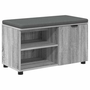 vidaXL Koridoriaus suolas su pagalve Pilka Sonoma 80 x 38 x 46 cm