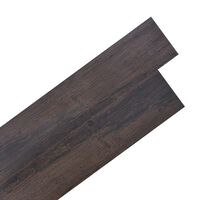 vidaXL Grindų plokštės, tamsiai rudos, PVC, 5,21m², 2mm