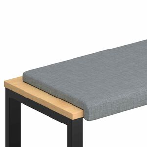 vidaXL Suoliuko pagalvė Audinys &Scaron;viesiai pilka Gylis 35 cm