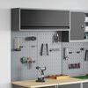 vidaXL Įrankių spinta ir pegboard rinkinys su lentyna 3 pcs Juoda