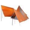 vidaXL Tipi palapinė Pilka ir oranžinė 510 x 690 x 330 cm tafta