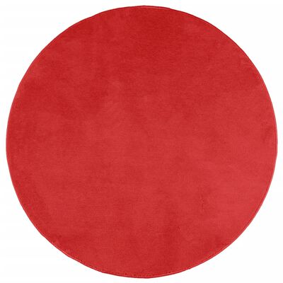 vidaXL Kilimas OVIEDO, raudonos spalvos, 200cm, trumpi šereliai
