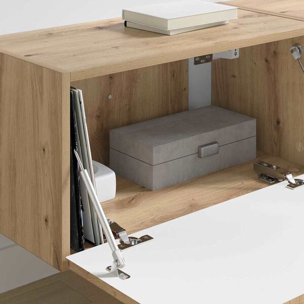 vidaXL TV sieninė spintelė 2 pcs Meistrų ąžuolas 60 x 31 x 29,5 cm