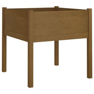 vidaXL Sodo lovelis, medaus rudas, 70x70x70cm, pu&scaron;ies masyvas