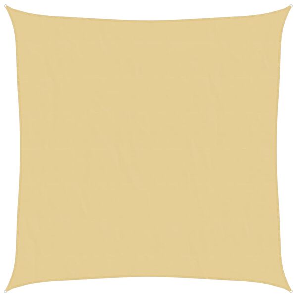 vidaXL Burė nuo saulės, smėlio, 4x4m, 100% oksfordo poliesteris