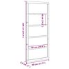 vidaXL Tvartų durys Natūrali 80 x 208 cm Pušies medienos masyvas