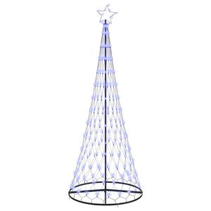 vidaXL LED Kalėdų medis Mėlyna 250 cm metalas