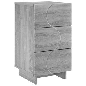 vidaXL &Scaron;alia lovos spintelė Pilka Sonoma 33,5 x 34,5 x 60 cm