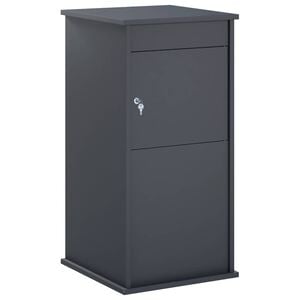 vidaXL mailbox Antracito 50 x 52 x 100 cm Plienas
