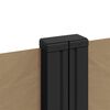 vidaXL I&scaron;traukiama &scaron;oninė pertvara, taupe spalvos, 120x600cm