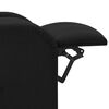vidaXL Masažinis krėslas, juodos spalvos, audinys