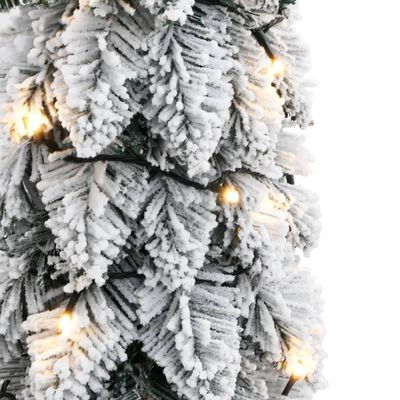 vidaXL Dirbtinė apšviesta Kalėdų eglutė su 30 LED ir sniegu, 60cm