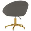 vidaXL Pasukama biuro kėdė, tamsiai pilkos spalvos, aksomas (330464)