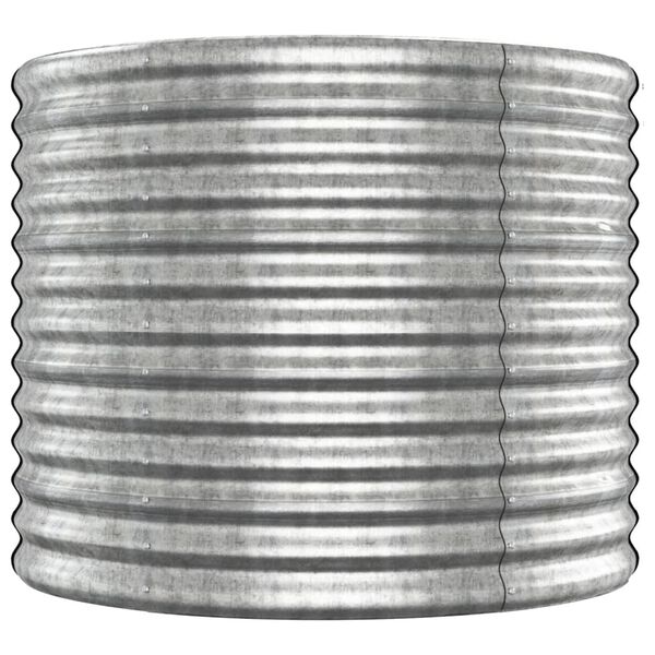 vidaXL Aukštas sodo lovelis, sidabrinis, 512x80x68cm, plienas