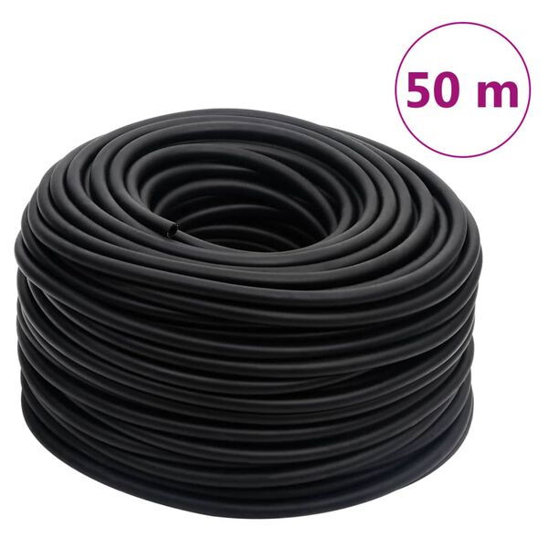 vidaXL Hibridinė oro žarna, juodos spalvos, 0,6", 50m, guma ir PVC