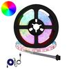 vidaXL LED juosta 12 vnt. Juoda ir permatoma Varis ir plastikas