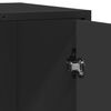 vidaXL Šoninė spintelė, juodos spalvos, 62x35x76 cm, apdirbta mediena