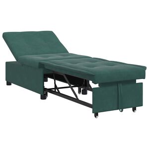 vidaXL Sofa lova Tamsiai žalia 194 x 67 x 82 cm Aksomas