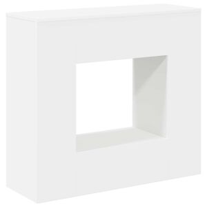 vidaXL Console Table Balta 82 x 29 x 74 cm Apdirbta mediena