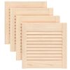 vidaXL Spintelės durelės, 4vnt., 39,5x39,4cm, pu&scaron;is, žaliuzių dizaino