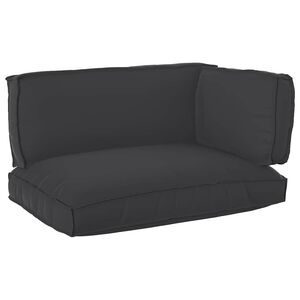 vidaXL Pallet pagalvių rinkinys Oksfordo audinys Juoda