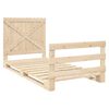 vidaXL Lovos rėmas su galvūgaliu, 100x200cm, pušies medienos masyvas