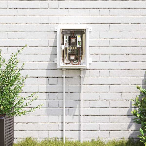 vidaXL Valdymo spintelė Pilka 25 x 13 x 33 cm ABS plastikas