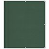 vidaXL Balkono pertvara, tamsiai žalia, 120x800cm, 100% poliesteris