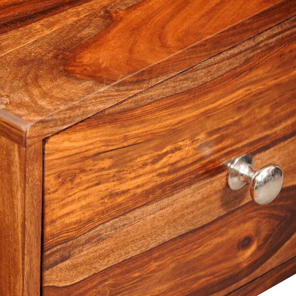 vidaXL Naktinis staliukas, su stalčiu, 55 cm, masyvi akac. med.