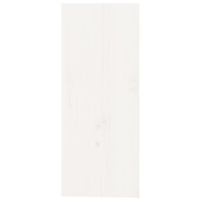 vidaXL Vyno spintelė, balta, 62x25x62cm, pušies medienos masyvas