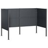 vidaXL Atliekų konteinerio ekranas 167 x 85 x 113 cm Plienas Antracito