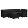 vidaXL 5-vietė sodo sofa Rataninio i&scaron;vaizdos PP Antracito