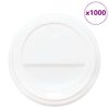 vidaXL Popieriniai kavos puodelių dangteliai, &Oslash;80mm, 8oz, 1000vnt.