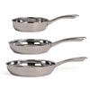 Livoo Keptuvių rinkinys, 3vnt., sidabrinis, nerūdijantis plienas