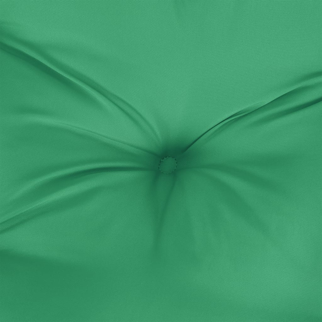 vidaXL Paletės pagalvėlė, žalios spalvos, 80x40x12cm, audinys