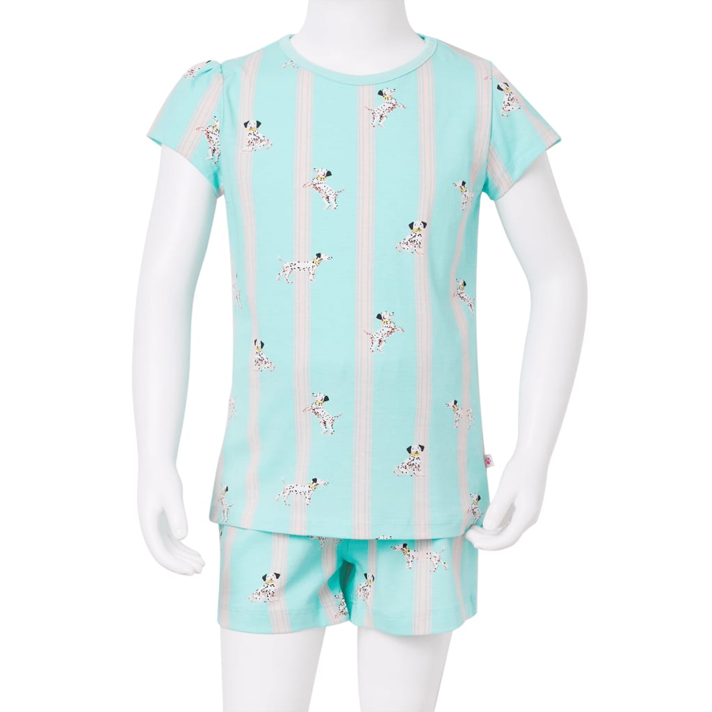 Vaikiška pižama trumpomis rankovėmis, ekru spalvos, 92 dydžio