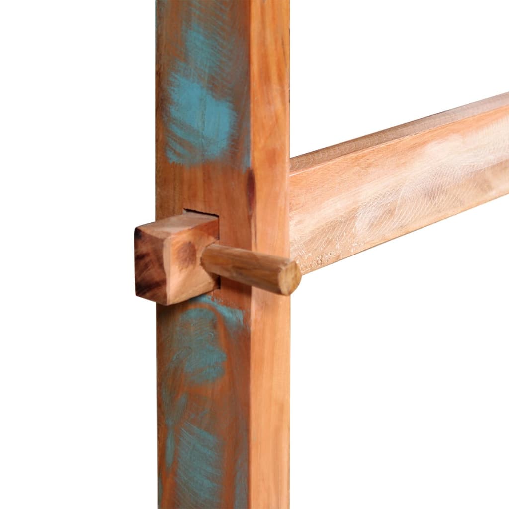 vidaXL Valgomojo stalas, perdirbtos medienos masyvas, 120x58x78 cm