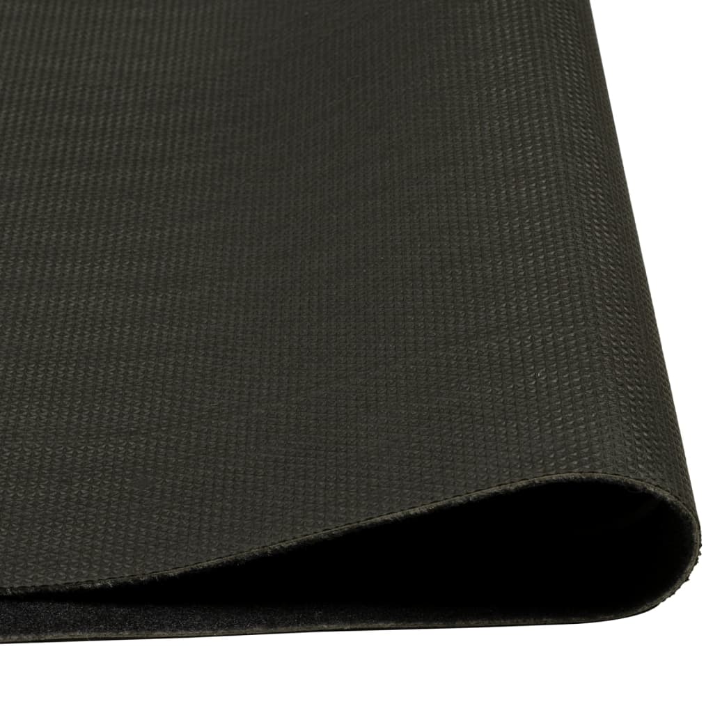 vidaXL Virtuvės kilimėlis, juodas, 45x150cm, aksomas, plaunamas