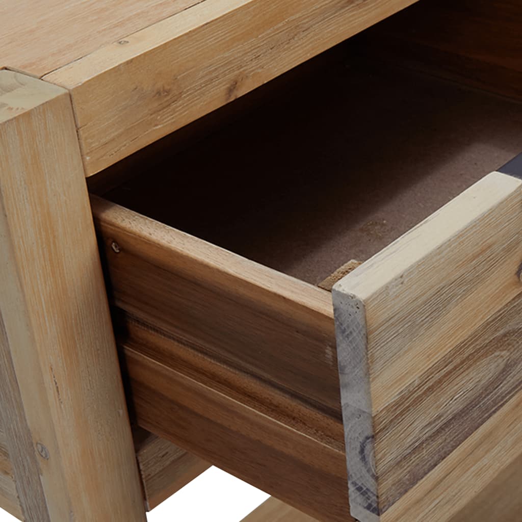 vidaXL Konsolinis staliukas, 82x33x73 cm, akacijos medienos masyvas