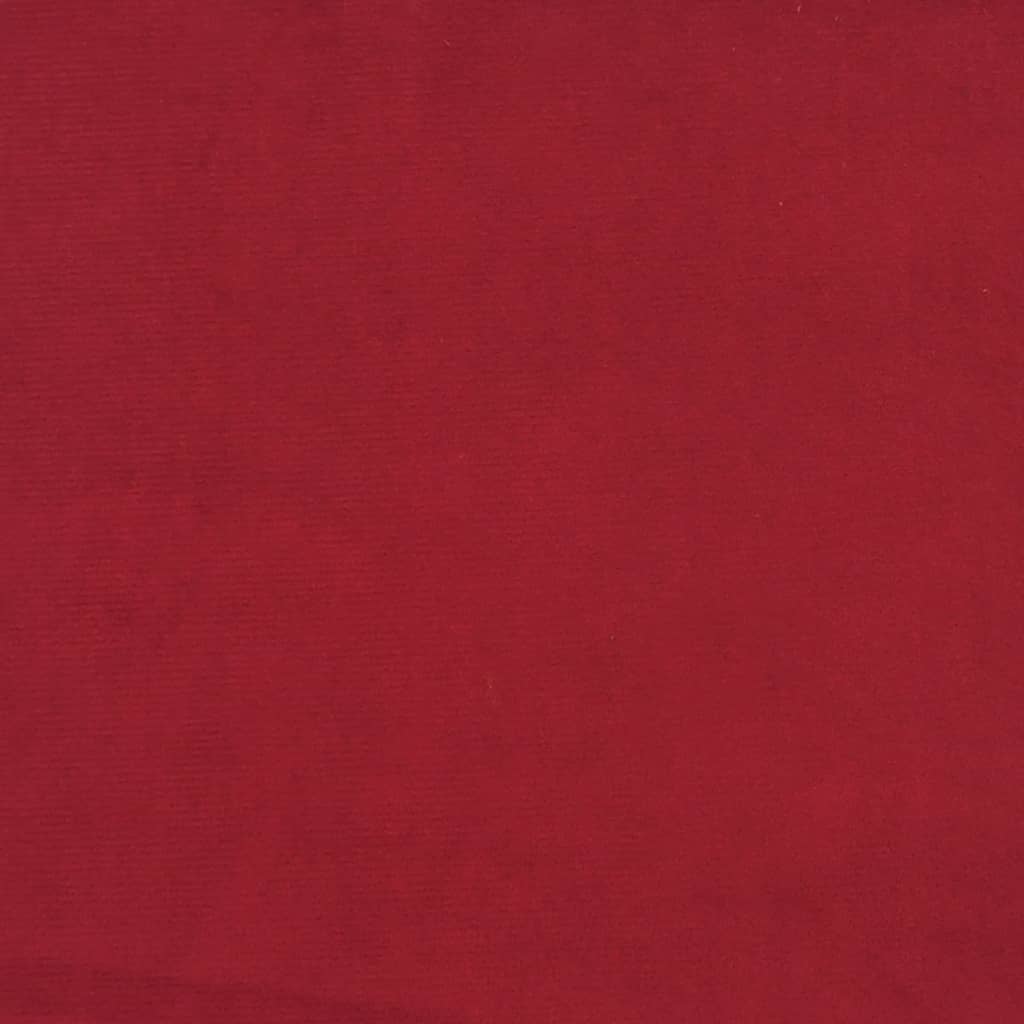 vidaXL Pakoja, raudono vyno spalvos, 60x60x36cm, aksomas