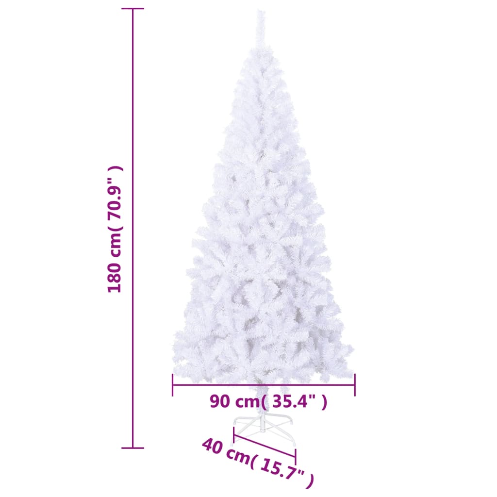 vidaXL Dirbtinė kalėdinė eglutė su stovu, 180 cm, 620 šakų