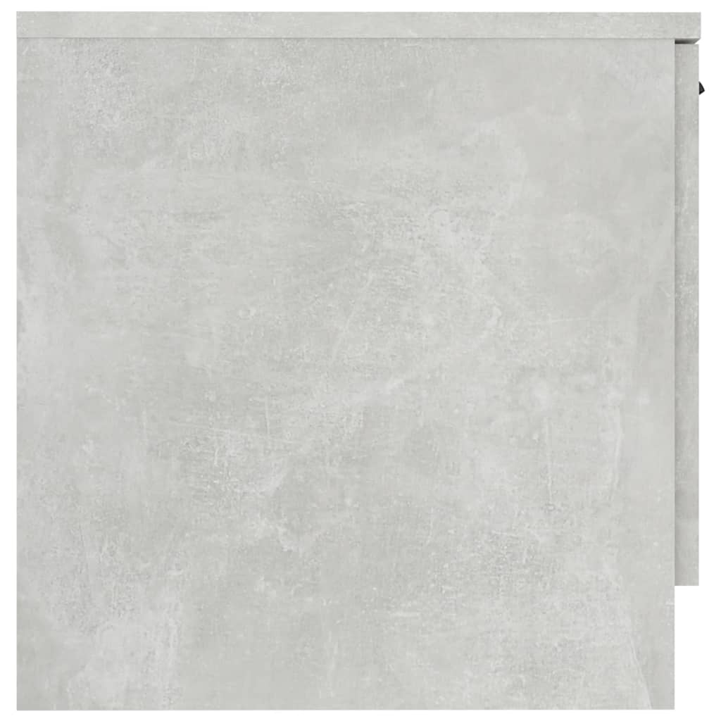 vidaXL Naktinė spintelė, betono pilkos spalvos, 40x39x40cm