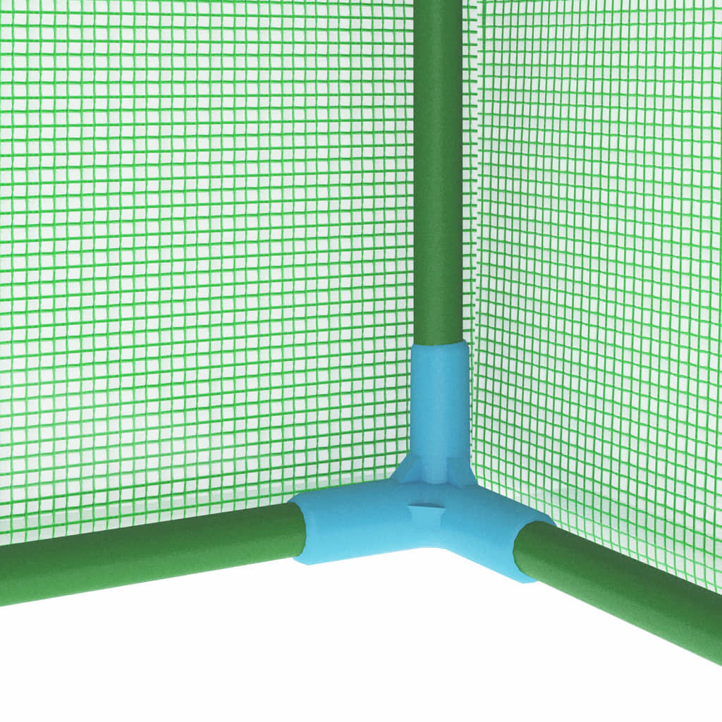 vidaXL Šiltnamis su plieniniu rėmu, 1x0,5x1,9m, 0,5m²