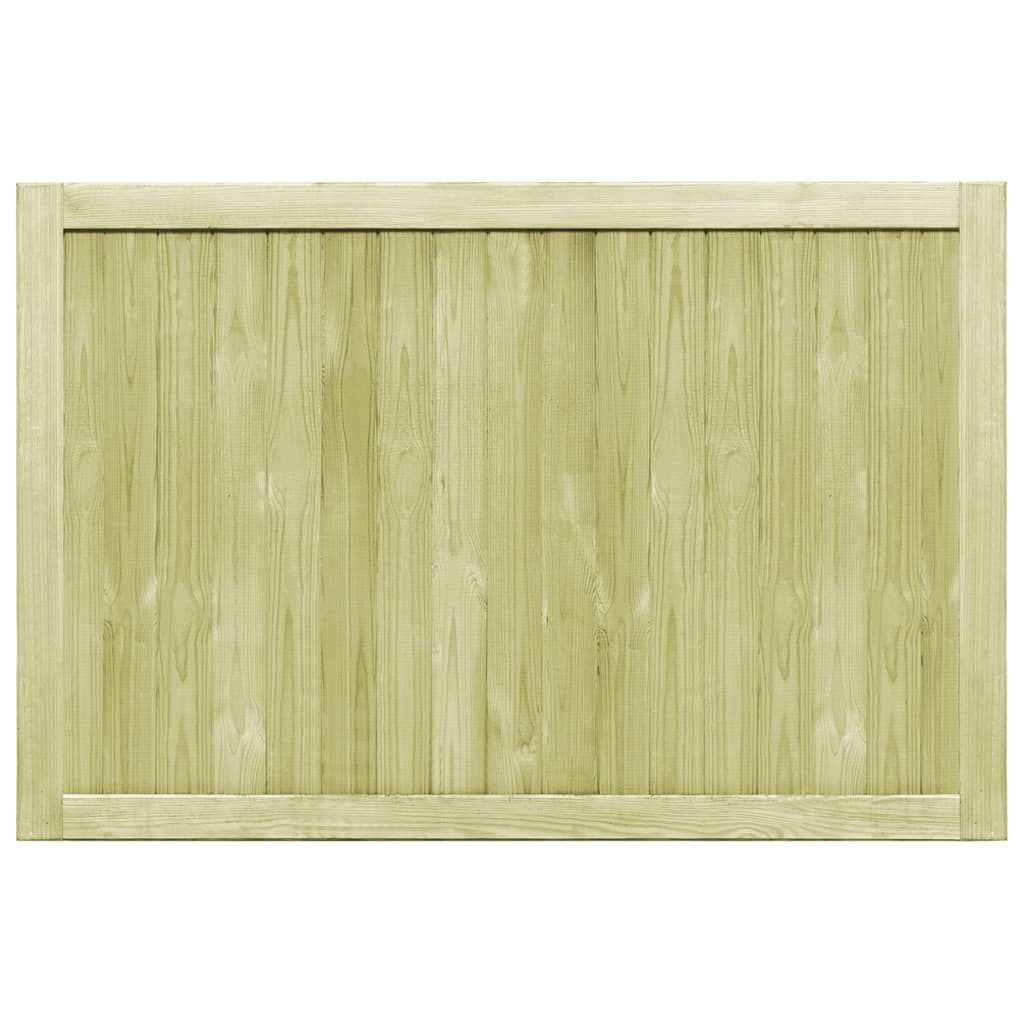 vidaXL Sodo vartai, 2vnt., 300x100cm, impregnuota pušies mediena